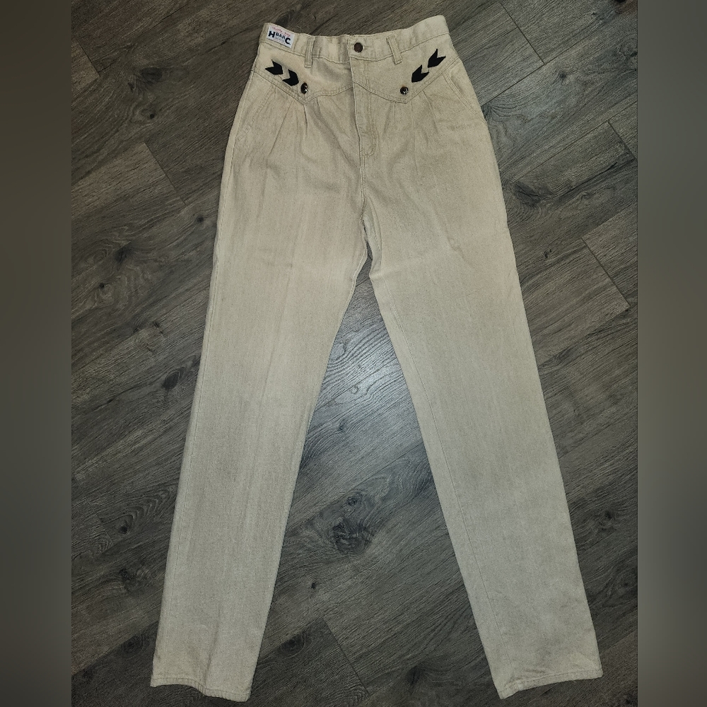 Womens Unique Vintage 80s Concho Western Jeans View 2